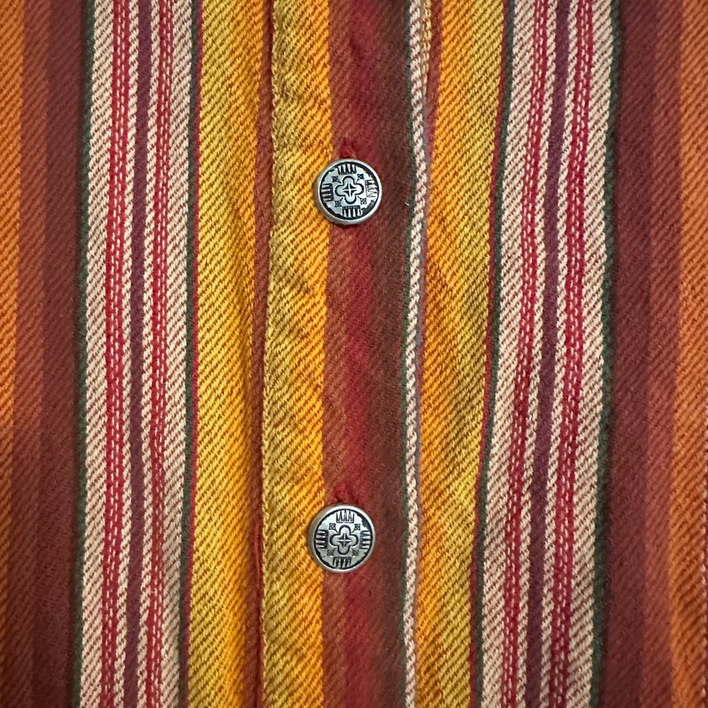 Lucky & Blessed Shirt Womens 2XL Multicolor Stripe Tunic Dress Boho Western - Picture 4 of 5